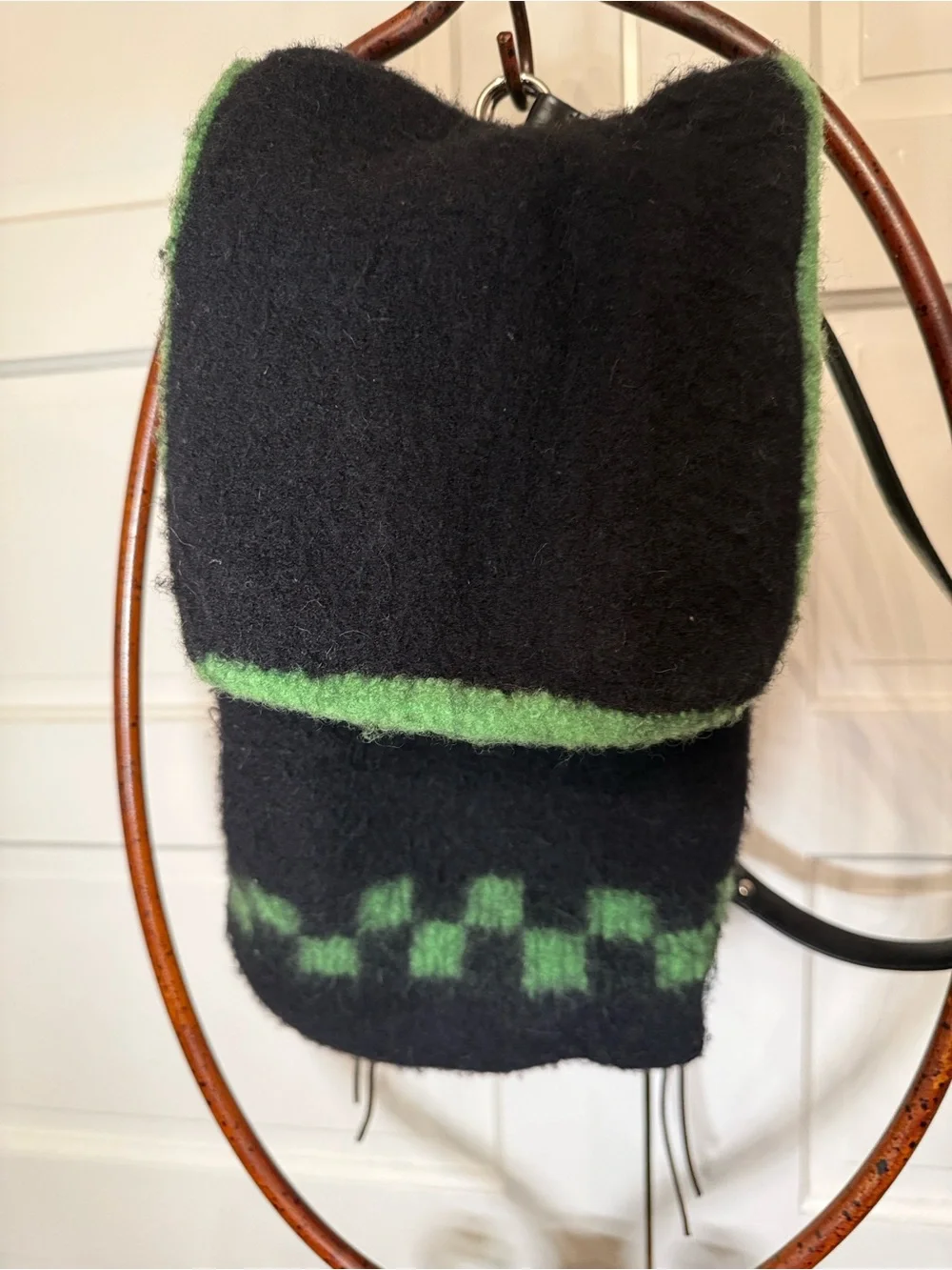 Boho hippie Boiled Wool Backpack Earthy ArtisanBag